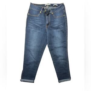 Nicki Minaj Women's Rolled Up Denim Capris With Logo Sz 9/10